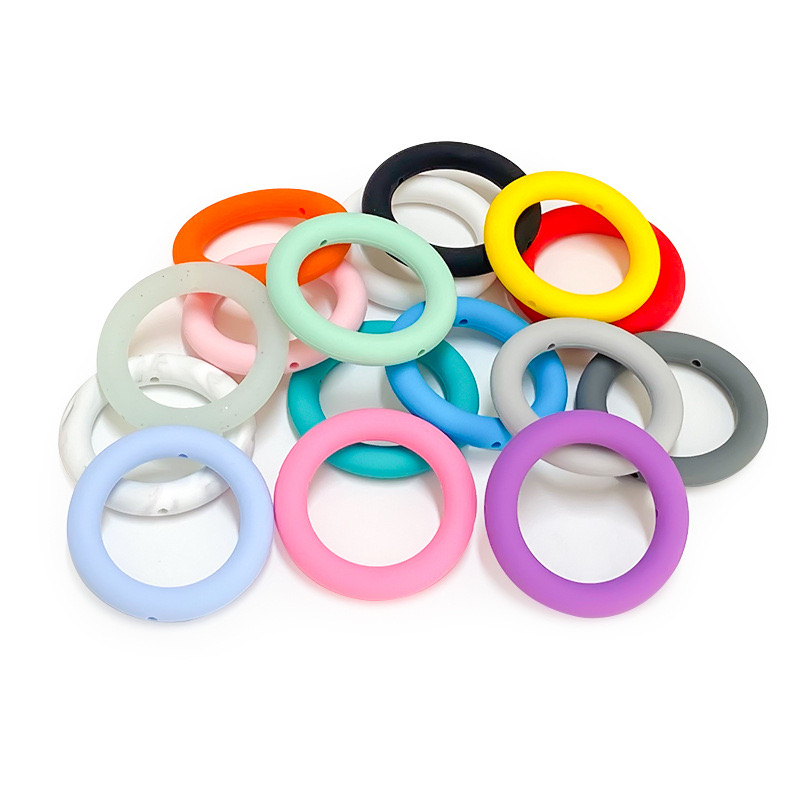 5pcs Pure color Silicone Rings, DIY-Durable Designs for upgrade